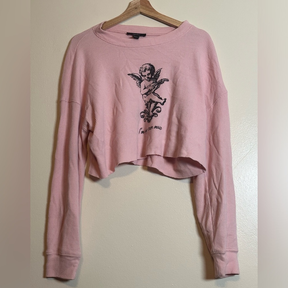 Light pink “ i’m my own muse” top